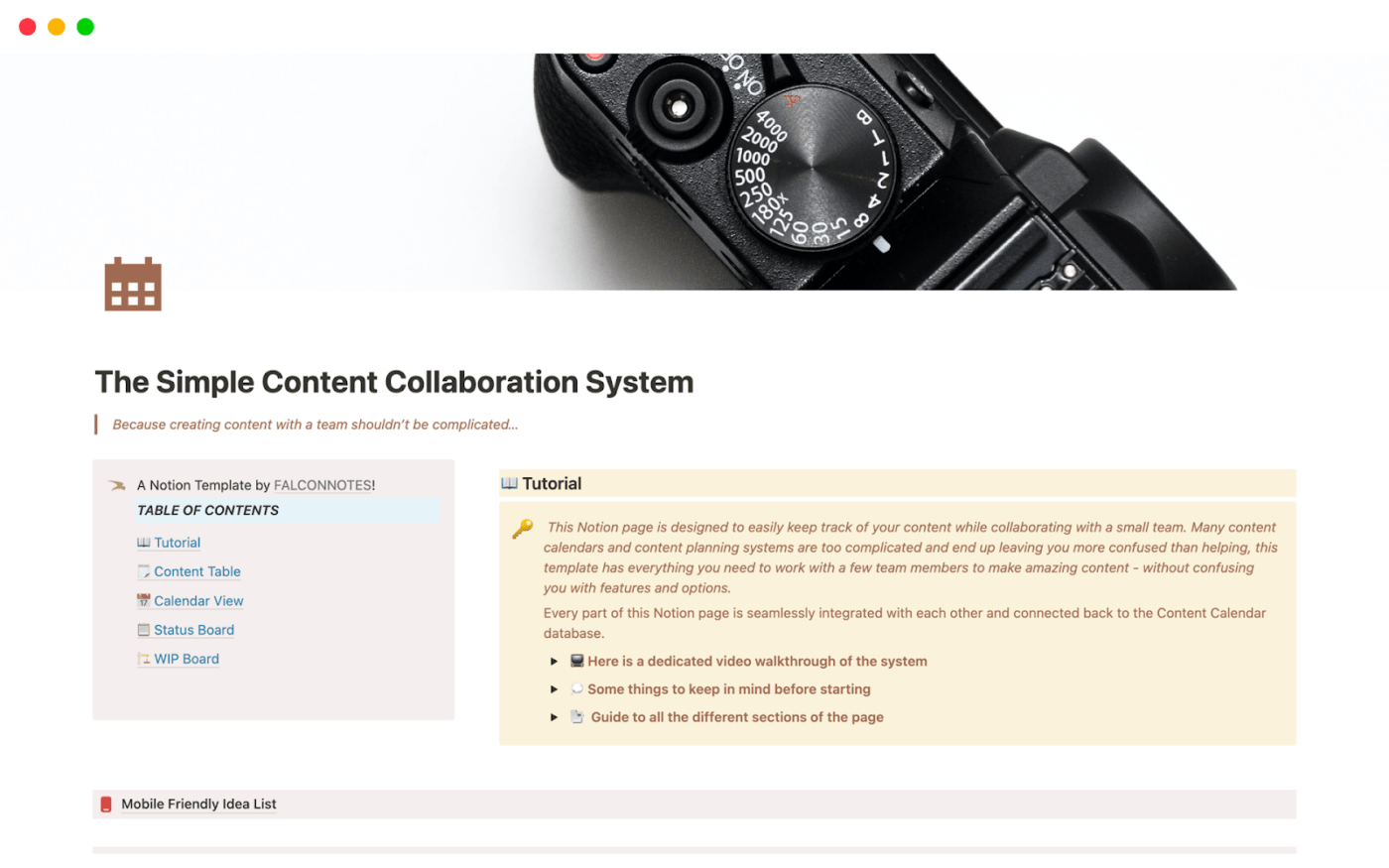 Notion content collaboration platform