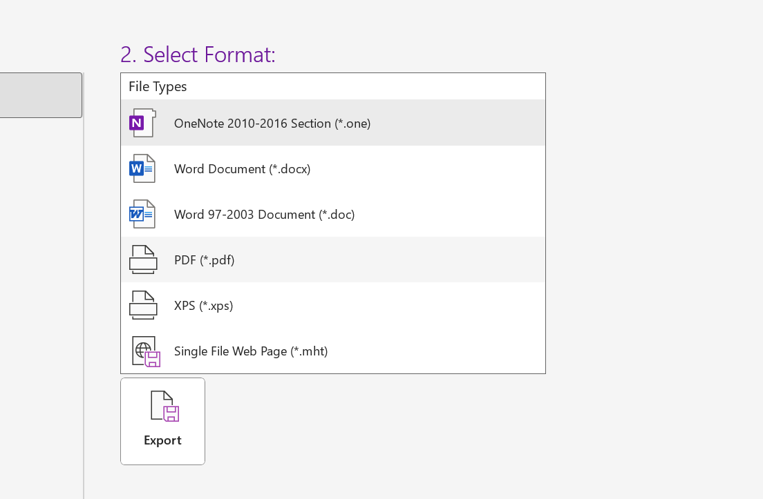 Fichier OneNote Package