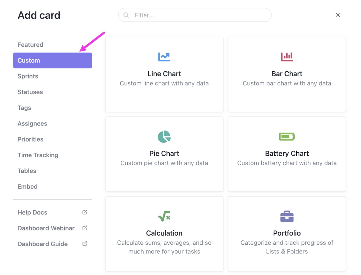 ClickUp Dashboard