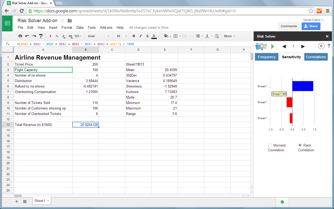 Menggunakan Google Spreadsheet sebagai perangkat lunak simulasi Monte Carlo