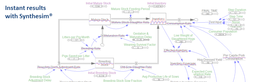 Vensim, ein Beispiel für eine Monte-Carlo-Simulationssoftware