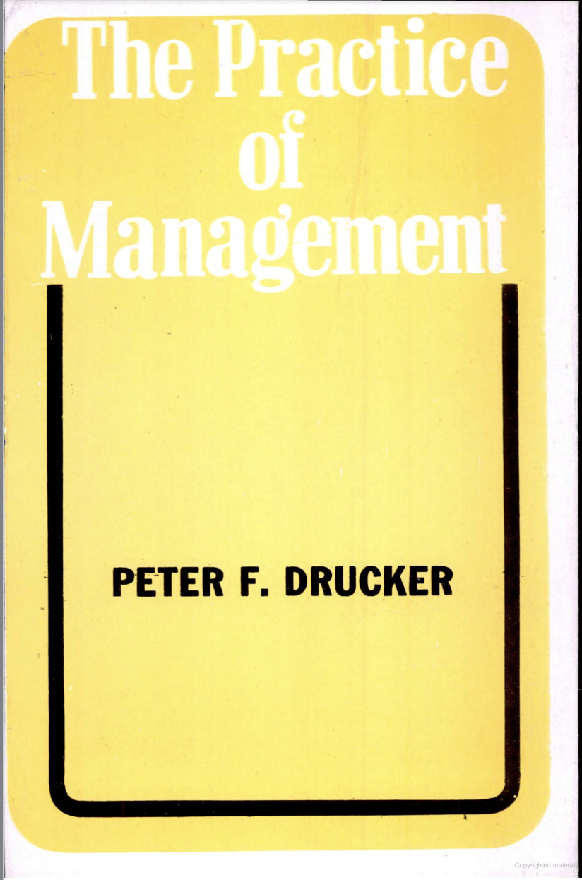 The Practice of Management