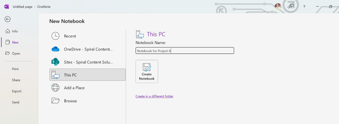 Cómo organizar OneNote