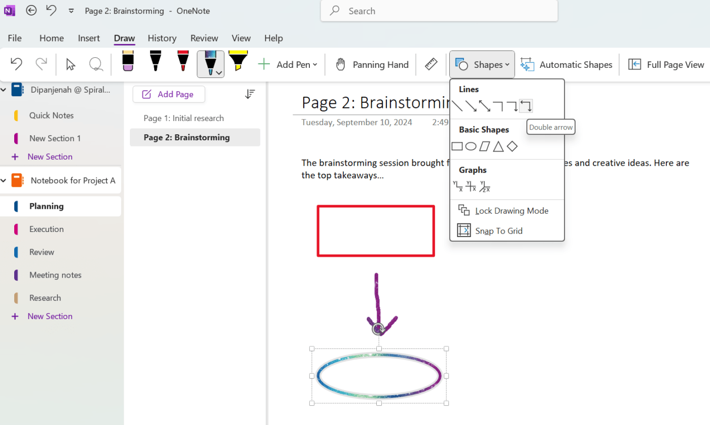 Come organizzare OneNote - Diagramma di flusso