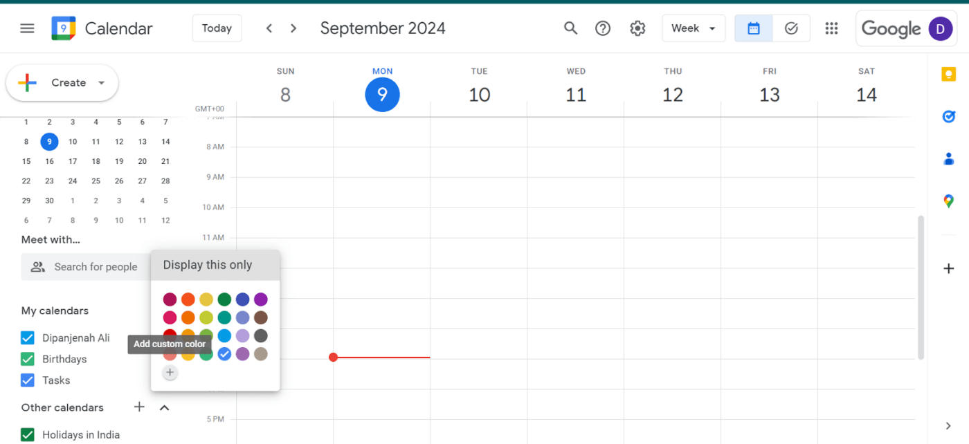 Cara Menyesuaikan Kalender Google - Tugas Kode Warna