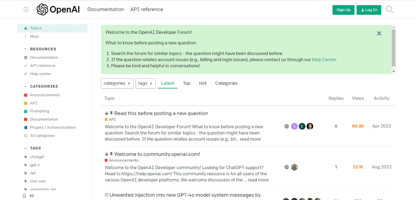 Forum Komunitas OpenAI