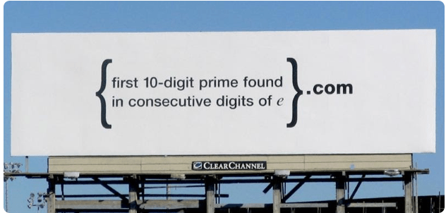 Google's campagne "Puzzel op een billboard