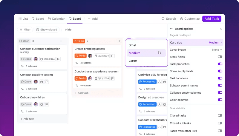 ClickUp Kanban Board