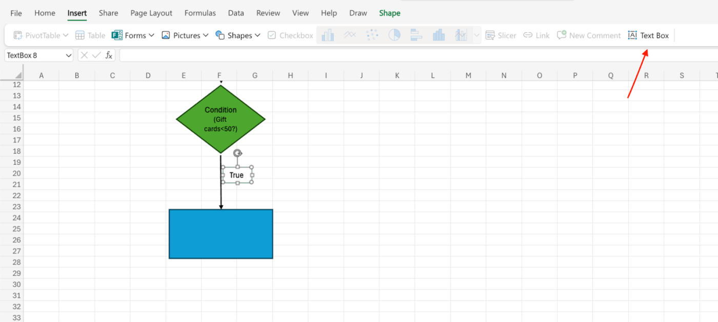 Ajouter le chemin d'accès True dans Excel