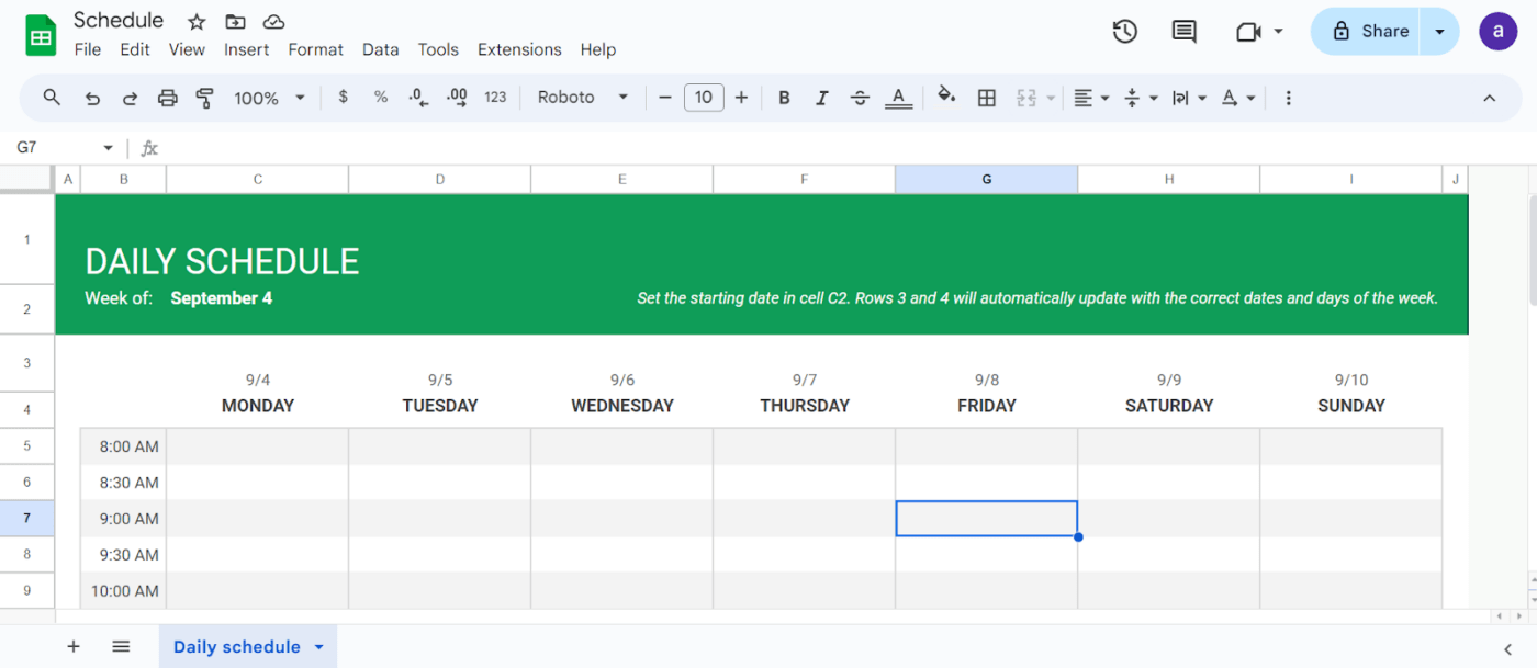 Google Sheets