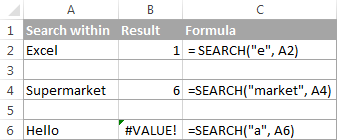 Excel formulas example: Ablebits