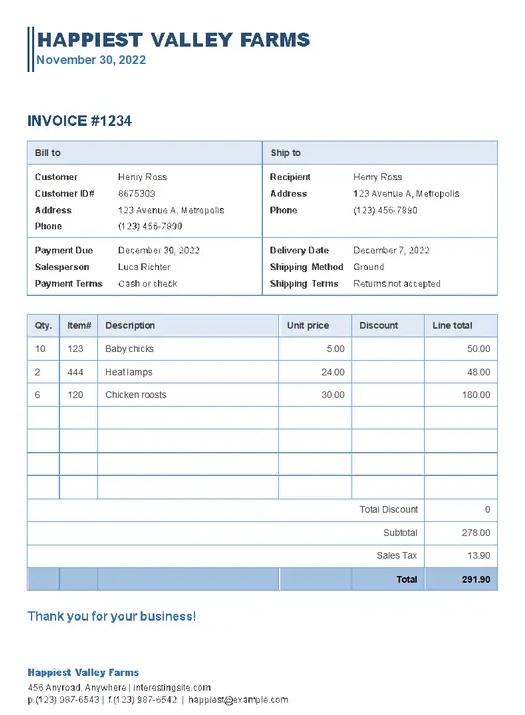 Business Sales Invoice Template by Microsoft : bill of sale template word