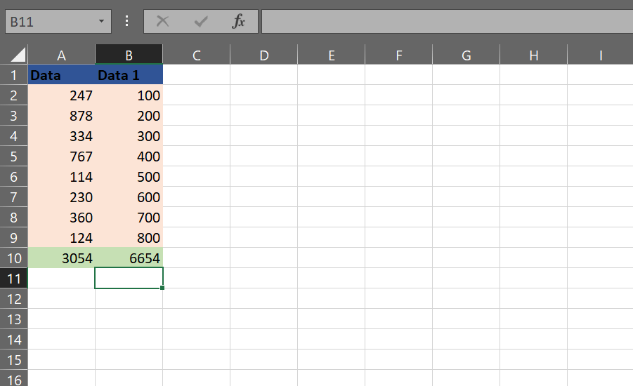 Click ‘Enter’ : How to Sum a Column in Excel