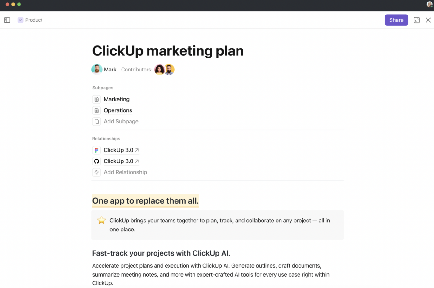 ClickUp Comprehensive documentation