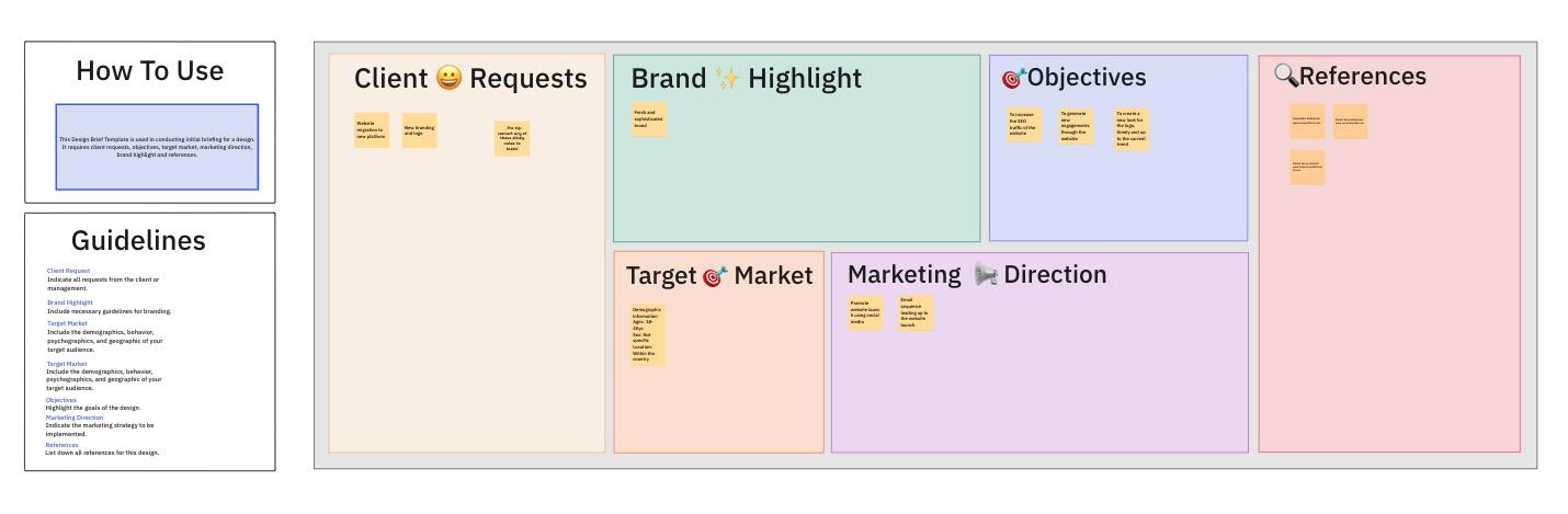 ClickUp Design Brief Whiteboard Template