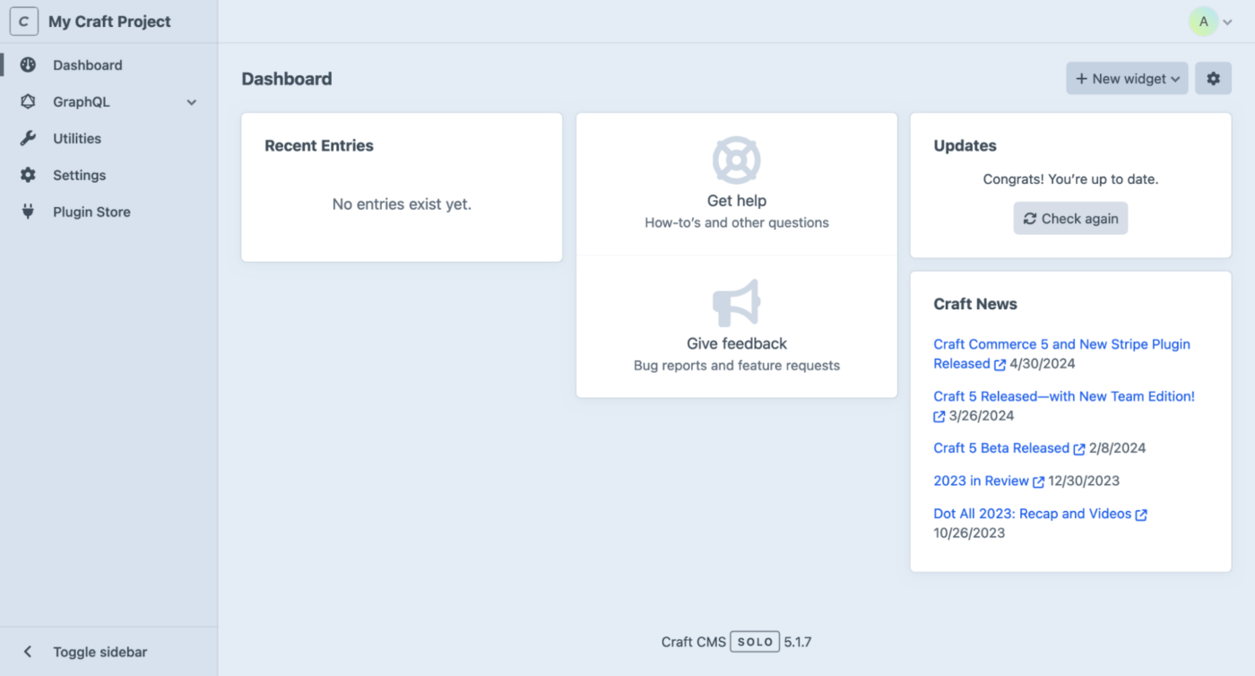 Craft : content management system examples