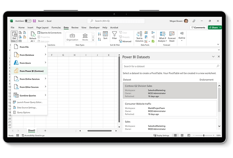 Smartsheet vs. Excel: Integration mit anderen Microsoft Office tools