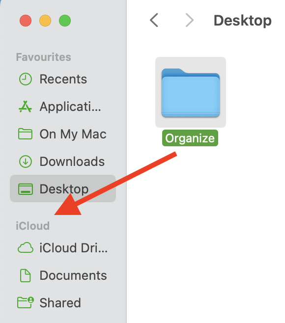 Adding a folder to Favourites in Mac