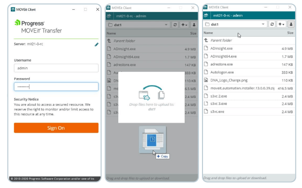 Uso compartido seguro de archivos para empresas con Progress MOVEit