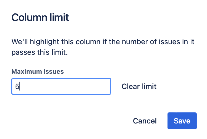 Mengatur batas Pekerjaan Dalam Proses (WIP) di JIRA