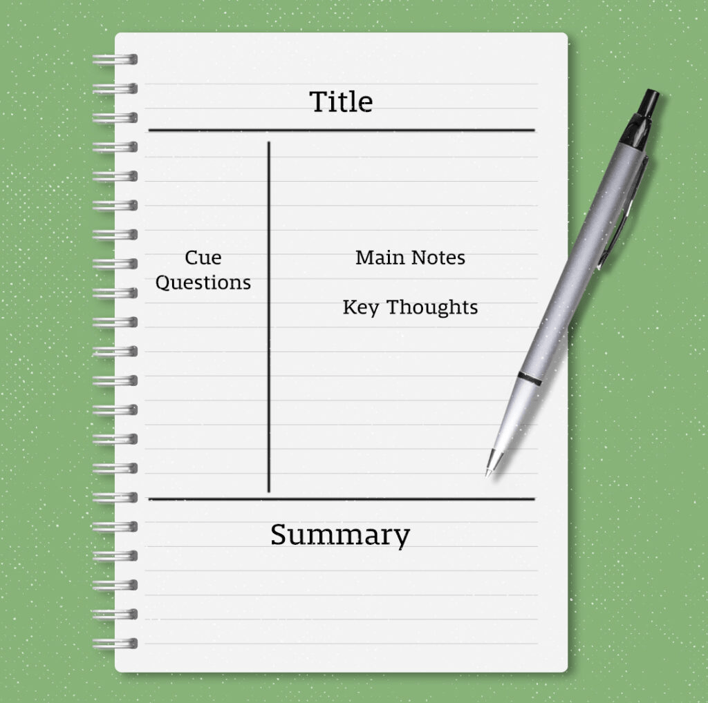 How to take meeting notes - The Cornell Note-Taking Method