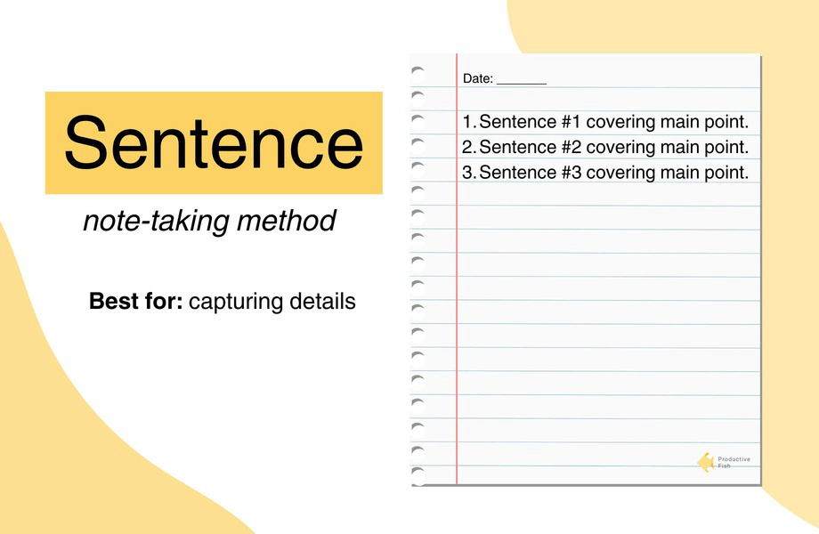 How to take meeting notes - The Sentence Method for Note-Taking