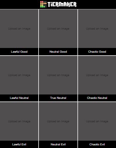 Wizualizuj cechy postaci i prowokuj dyskusje za pomocą generatora schematów wyrównania D&D Tiermaker