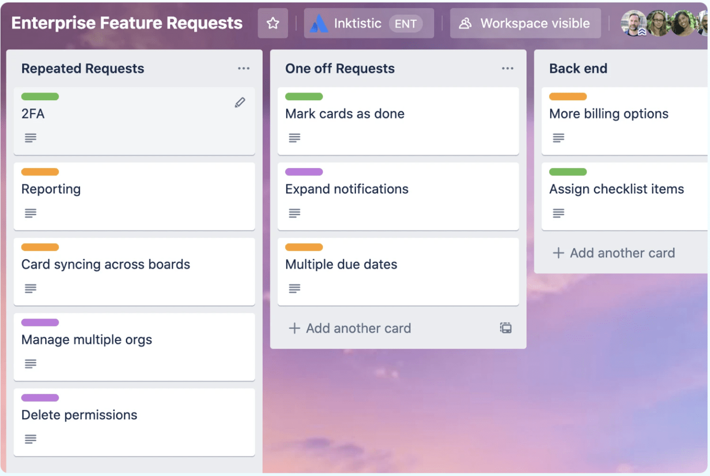 Trello (Melhor para gerenciamento de projetos baseado em Kanban)