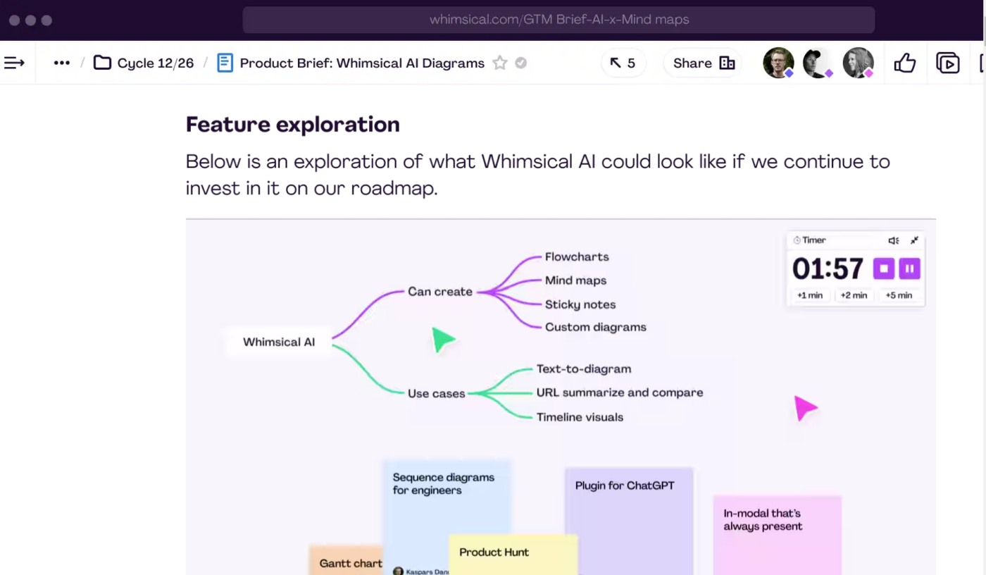 Whimsical is a fantastic choice for UX/UI designers : Miro alternative