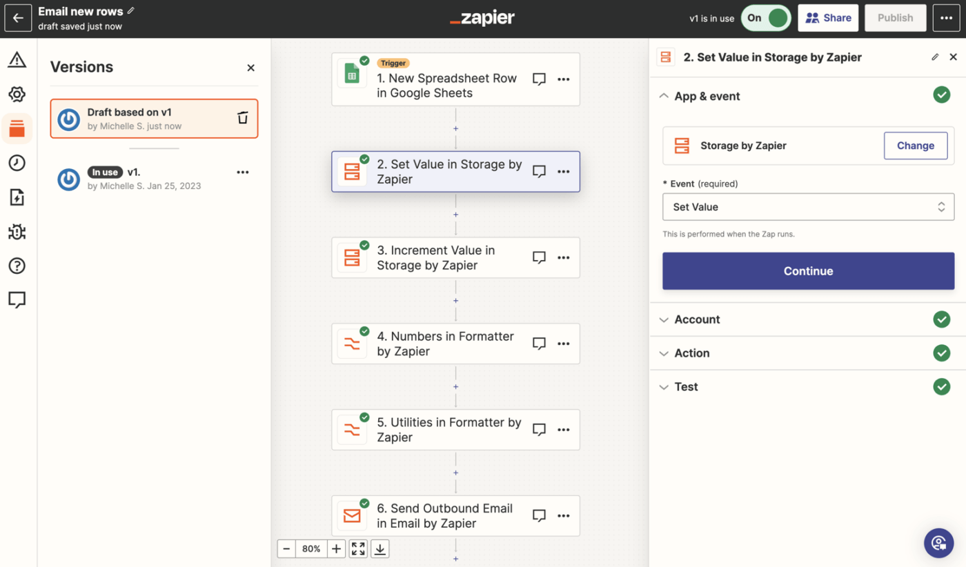 Zapier’s automation capabilities facilitate the creation of seamless workflows as it brings together your apps and services under one roof. 