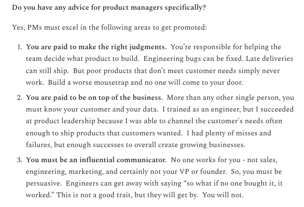 The skills you need as a product manager by Ethan Evans (Ex-VP Amazon)