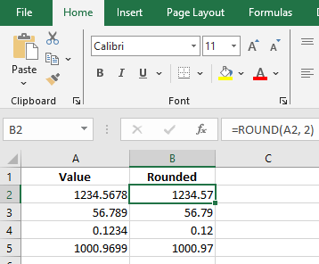 Rounding off numbers [ROUND]