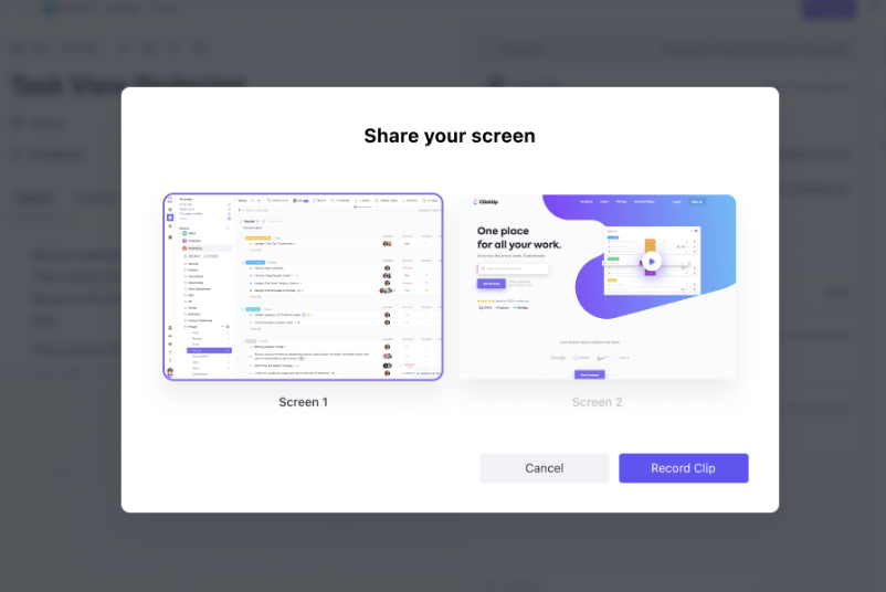 ClickUp Clip