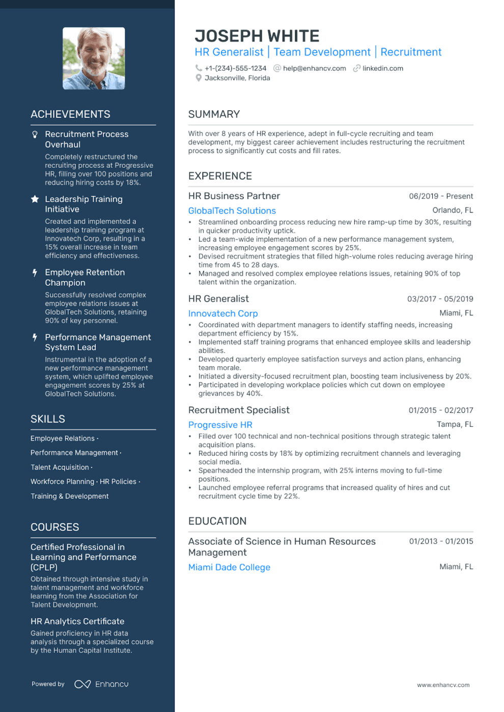 HR generalist resume