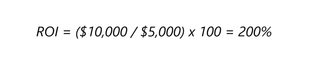 Example of ROI Formula