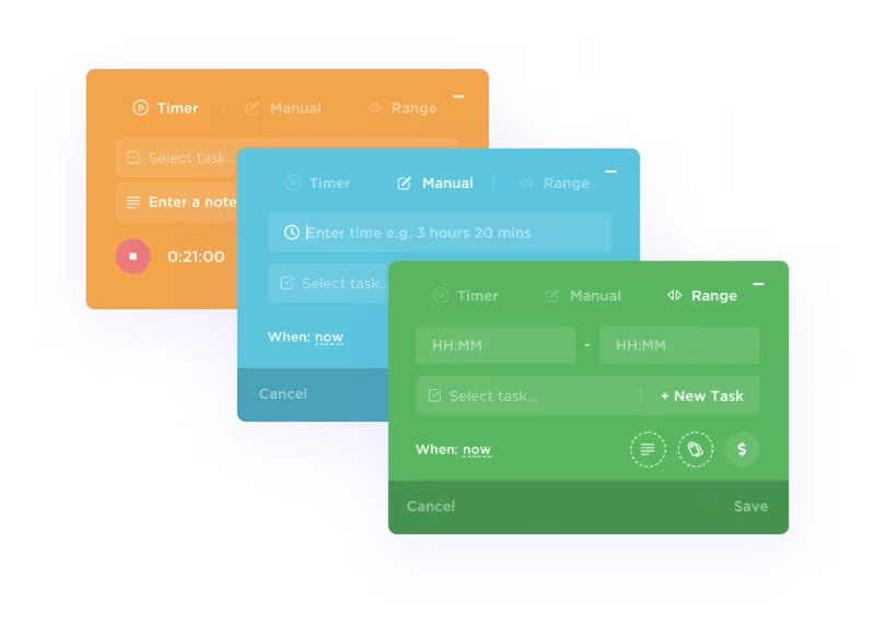 ClickUp’s Project Time Tracking can be used when learning How to Calculate ROI for a Project