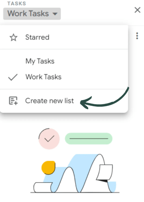 How to add tasks to google calendar: Organize Tasks