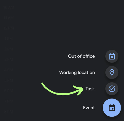 How to add tasks to google calendar: Google Calendar on phone