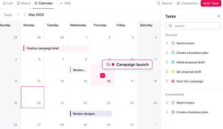 How to add tasks to google calendar: Drag and Drop Feature