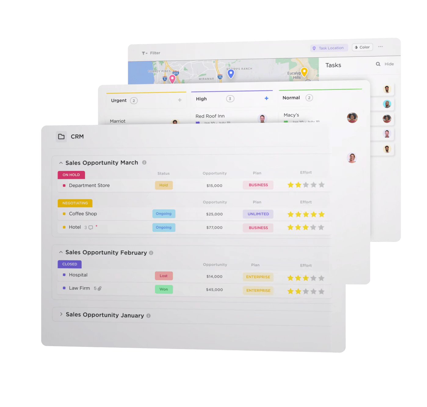 ClickUp CRM: 고객 확보 비용