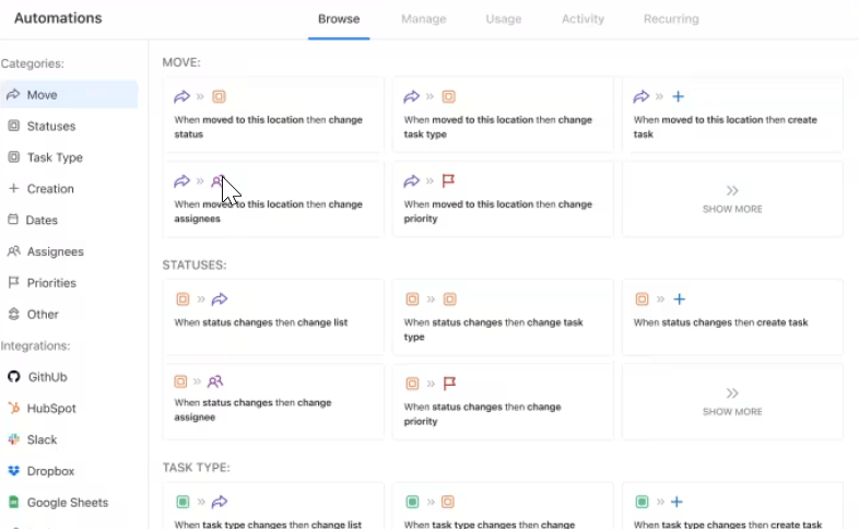 ClickUp Automations: job Application Tracker Google Sheets