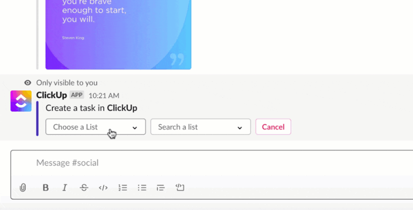 Integración de ClickUp