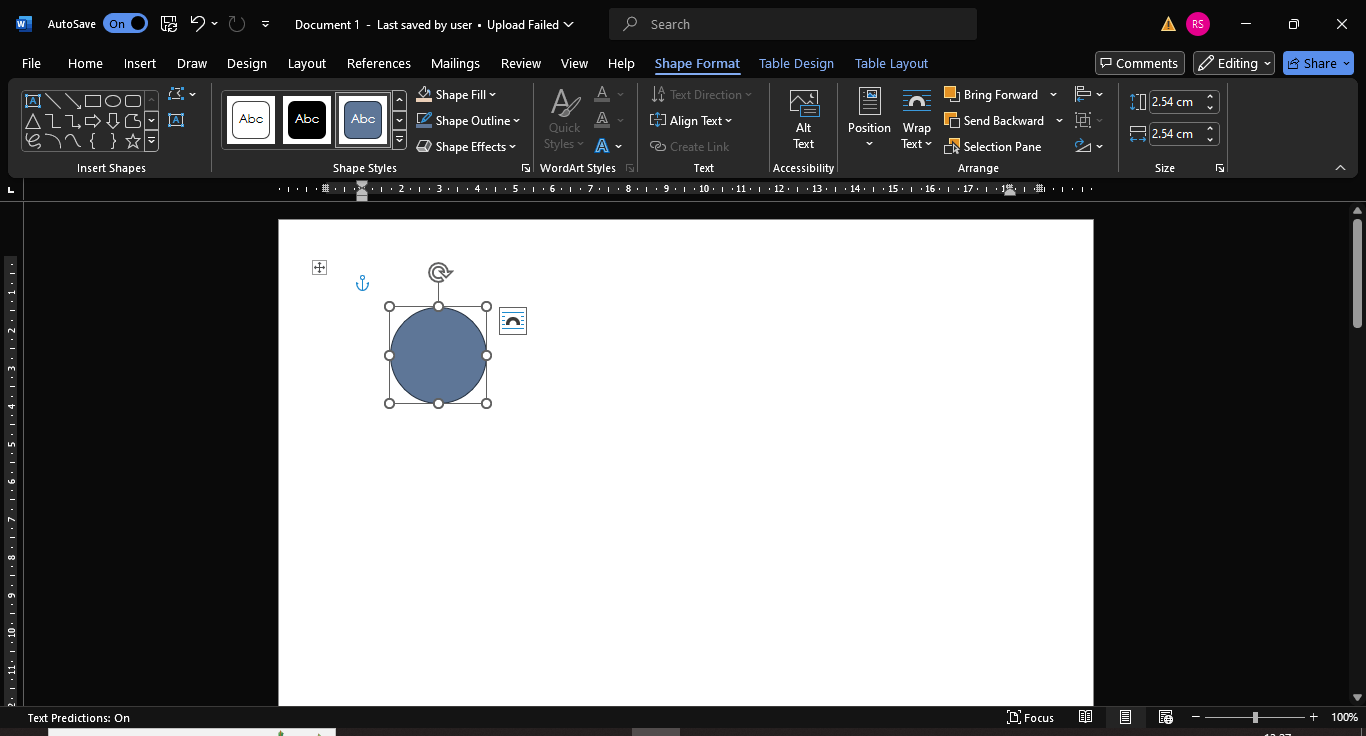 How to Draw in Word - Adding color and effects