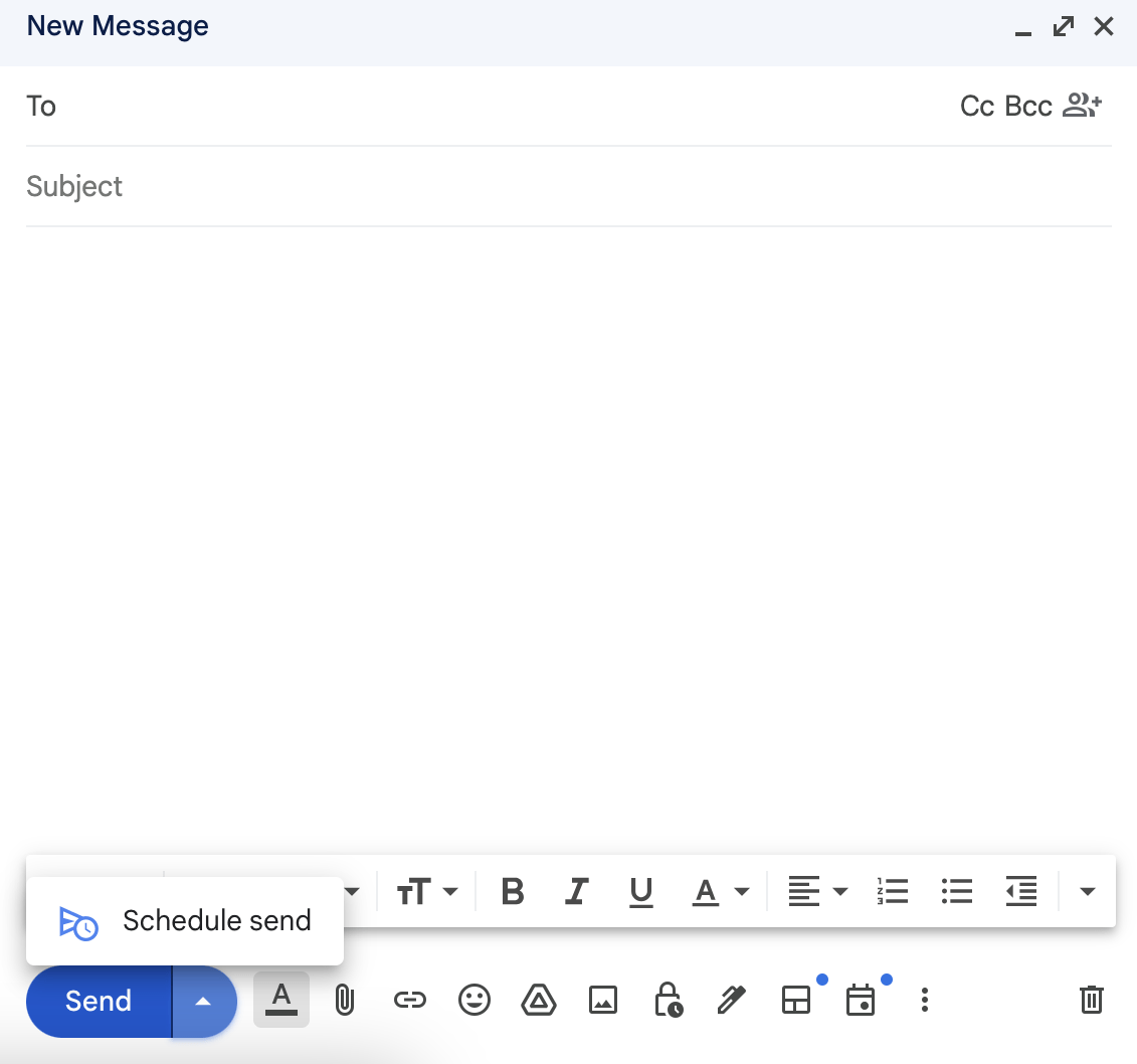 Gmail's Schedule Send