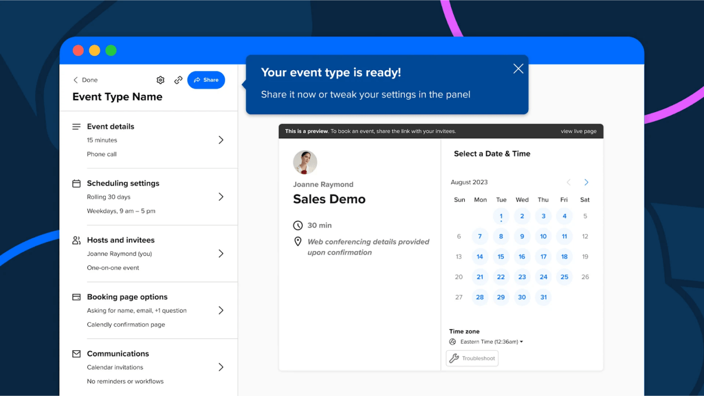 Calendly: Calendar Management Tools 