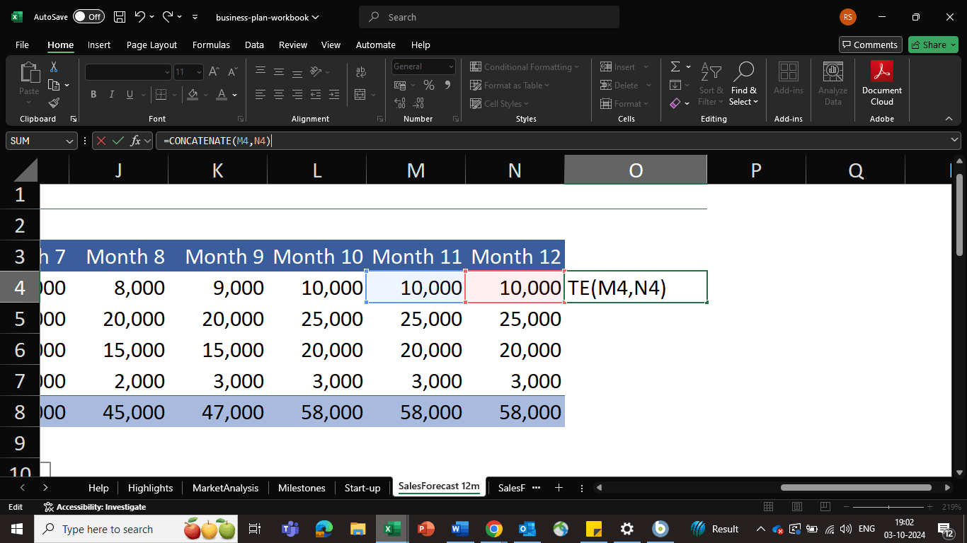 Merging values: How to merge cells in excel