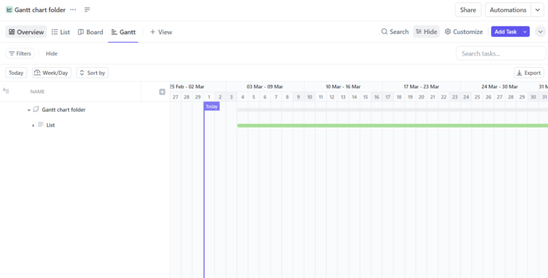 Gantt Chart