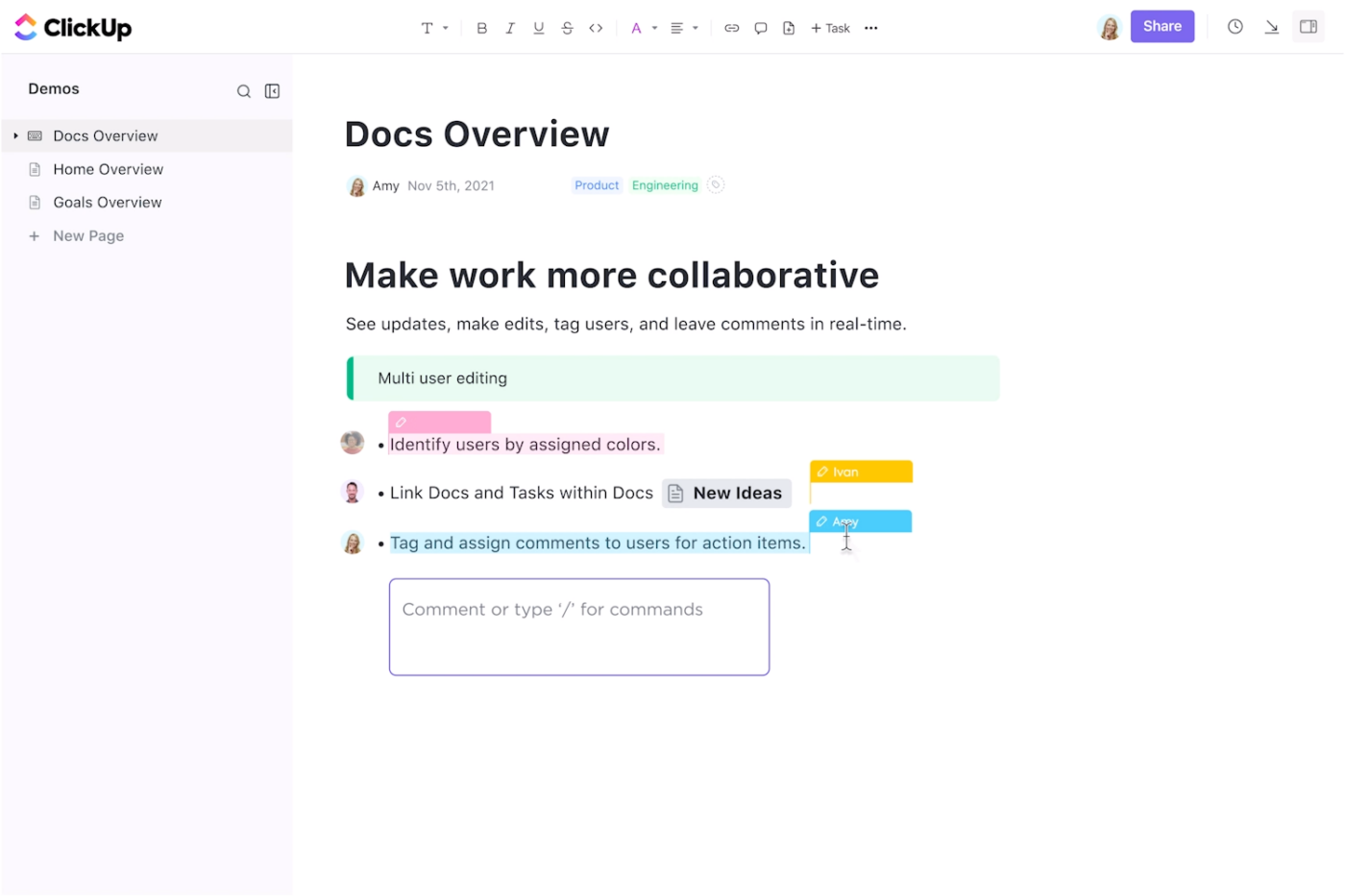 ClickUp Docs 