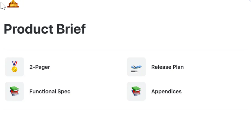 Move a product swiftly through the development process using the ClickUp Product Brief Document Template