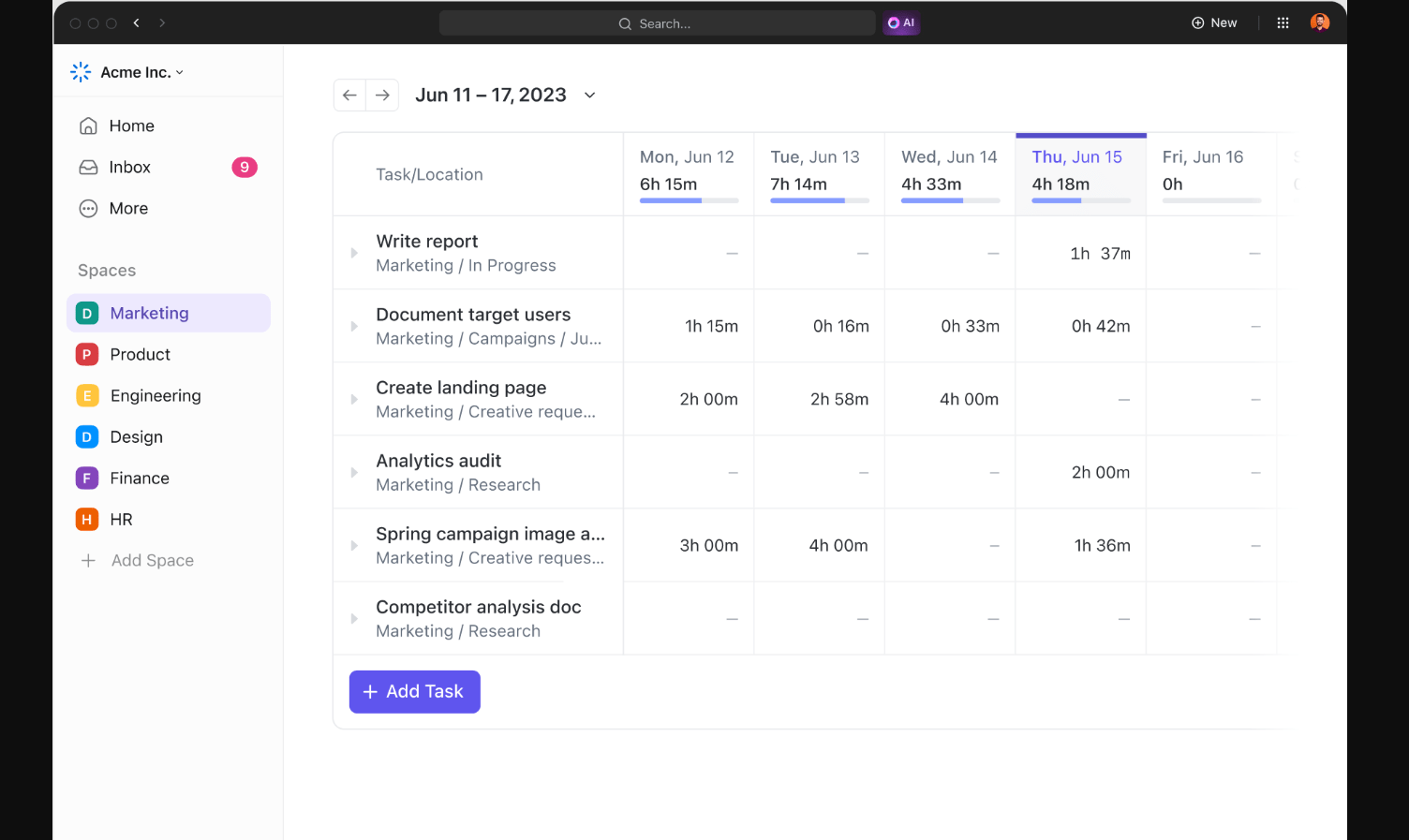 Verfolgen Sie Ihre Arbeitszeiten effektiv mit ClickUp